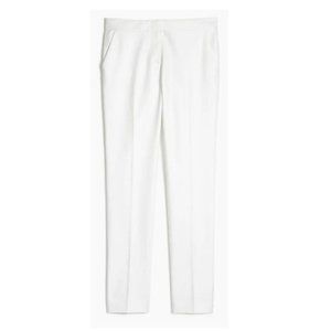 J. Crew Women's Cotton White Work City Fit Pants - Size 2